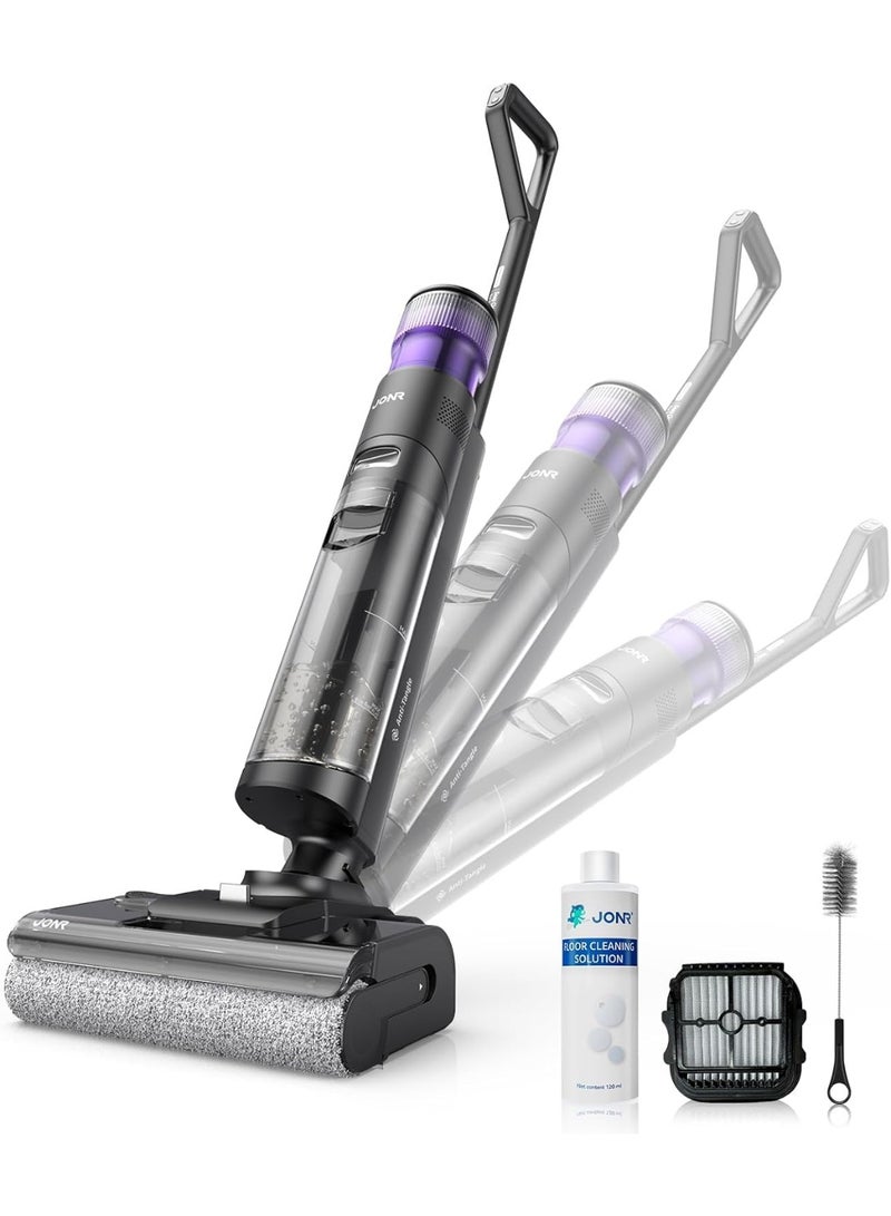 JONR ED12 PRO MAX Wet Dry Vacuum Cleaner, 180° Lie-Flat, 75° Hot Water Self-Cleaning, Smart Floor Washer with Zero Tangle Brush, Dual-Edge Cleaning, LED Display - Image 1