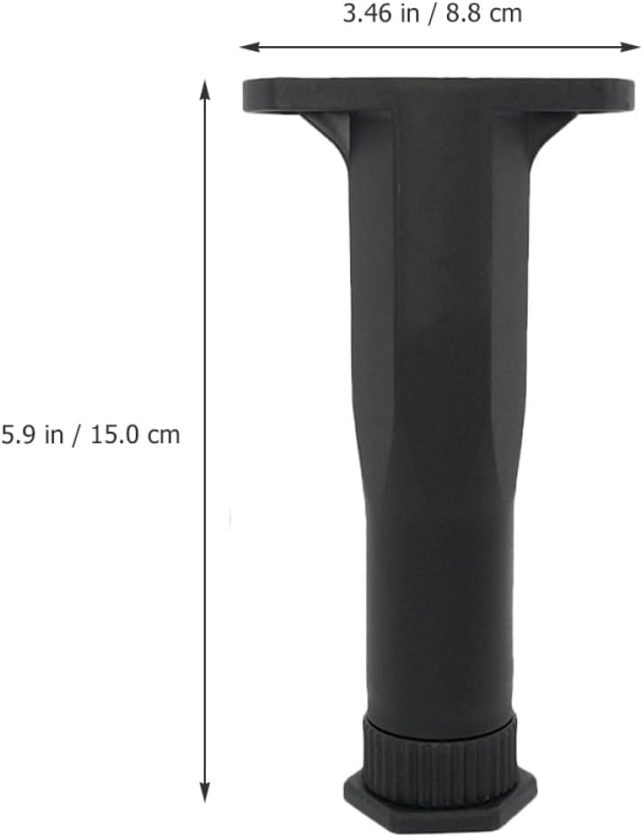ABOOFAN 2pcs Adjustable Bed Frame Support Legs Steel Center Furniture Feet Adjustable Height 15-28.5cm Bed Replacement Parts Riser - Image 2