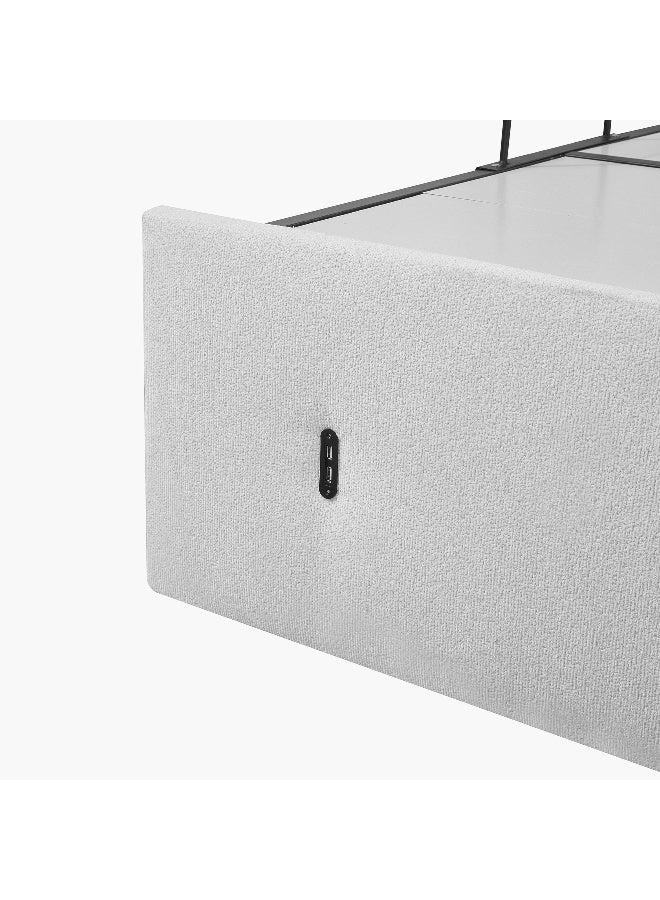 Home Box قاعدة سرير هيدروليكية مخملية ذكية أوريون - كوين - Image 4