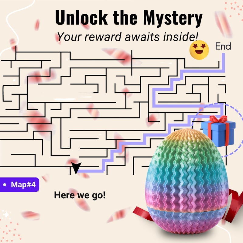 Galapopo Maze Egg Money Puzzle Gift Box: Available in 4 Unique Internal Designs - Secret Cash Holder & Surprise Gift Container for Easter, Birthday, Wedding - Fun Brain Teaser Toy for Kids & Adults - Image 3