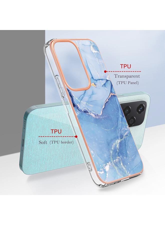 S-TOP Case For Honor 200 Lite Global Electroplating Marble Dual-side IMD Phone Case - Image 2