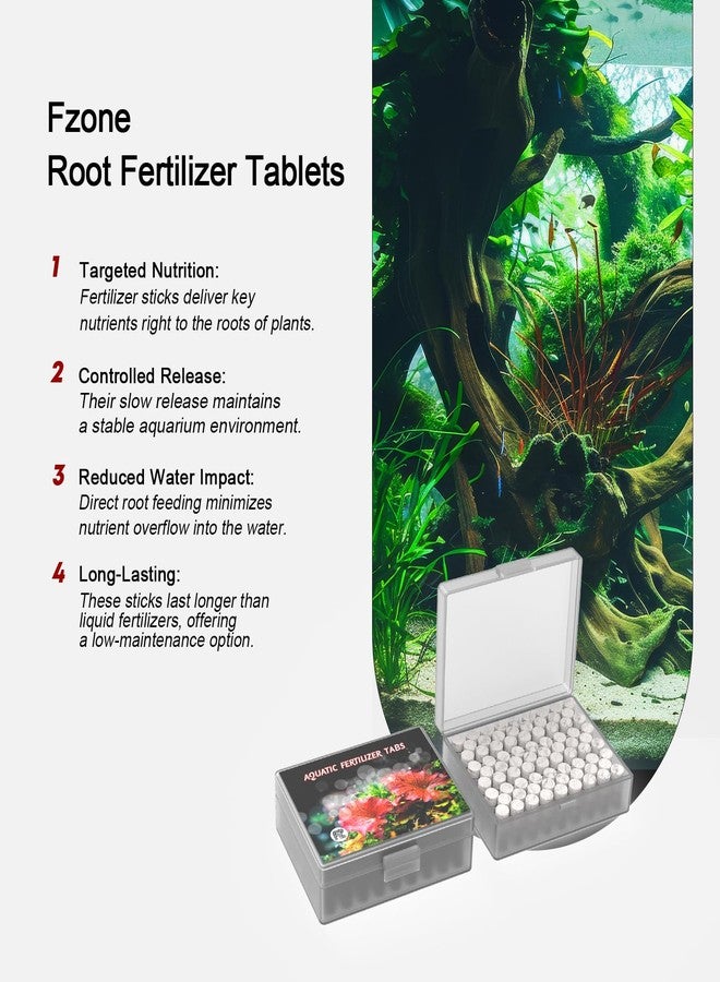 FZONE Root Tabs Freshwater Aquarium Plant Fertilizer 50-Count （1 Pack） - Image 5