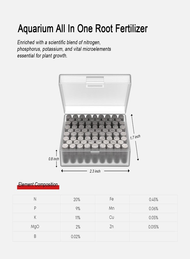 FZONE Root Tabs Freshwater Aquarium Plant Fertilizer 50-Count （1 Pack） - Image 2