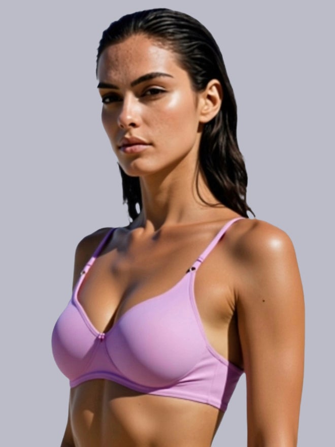 Eden Pack of 2 - Non-Padded Non Wired Cotton Blend T-Shirt Bra - Image 3
