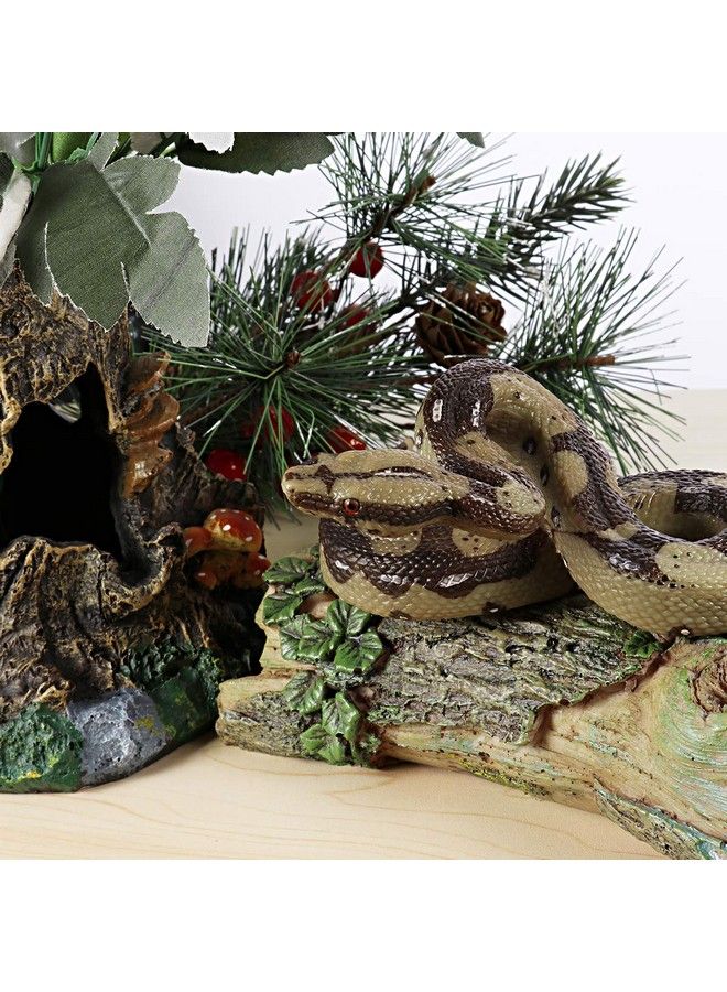 STOBOK ثعبان مزيف 5.7 بوصة لعبة ثعبان واقعية مزحة مخيفة تمثال حيوان بلاستيكي نموذج بايثون ديكور حديقة للهالوين - Image 3
