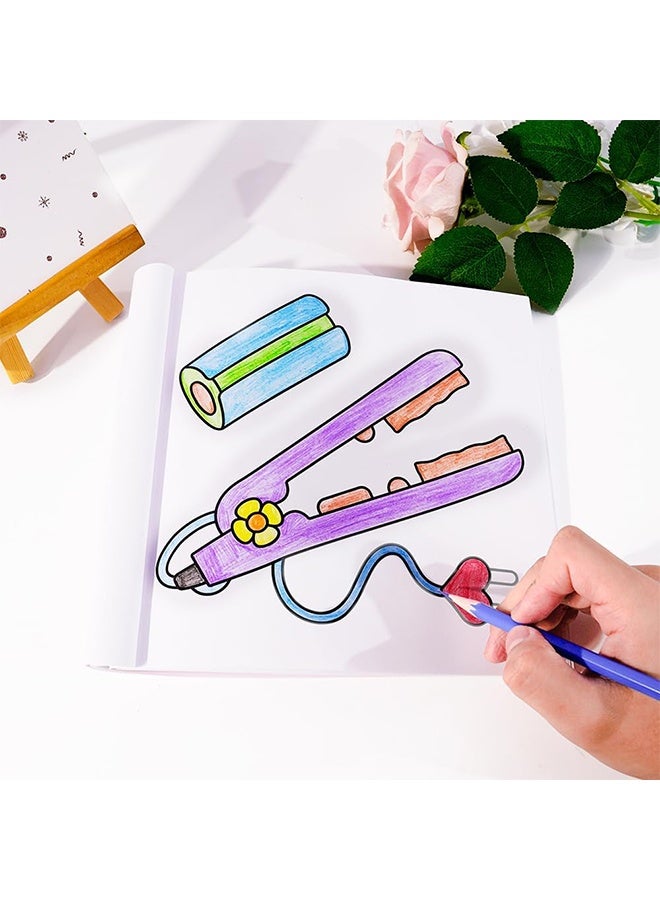 GIFT 40-Page Cute Cartoon Coloring Book for Kids - Stress Relief & Creative Fun, Black and White Drawing Pages for Boys Girls, Perfect for Early Learning & Art Activities(Glow Cosmetics) - Image 3