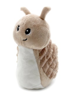 Les Deglingos Speedou Snail Mom & Baby Plush Toy - Brown, Corduroy Softness, Eco-Friendly, Perfect for Babies & Toddlers  - Image 3