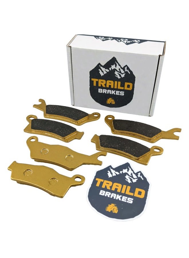 Traild Can-Am Outlander Ceramic Brake Pad Set Front & Rear 450, 500, 570, 650, 700, 850, 1000, HD5, HD7, PRO 2013-2025 - Image 1