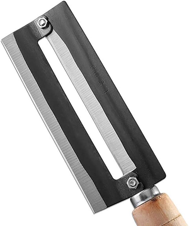 Ramkuwar with device of R رامكوار مع جهاز من فولاذ الكربون العالي لقطع قشور قصب السكر مع مقبض خشبي غير قابل للانزلاق أداة تقشير الأناناس سكين تخطيط أداة تقشير الفواكه - Image 3