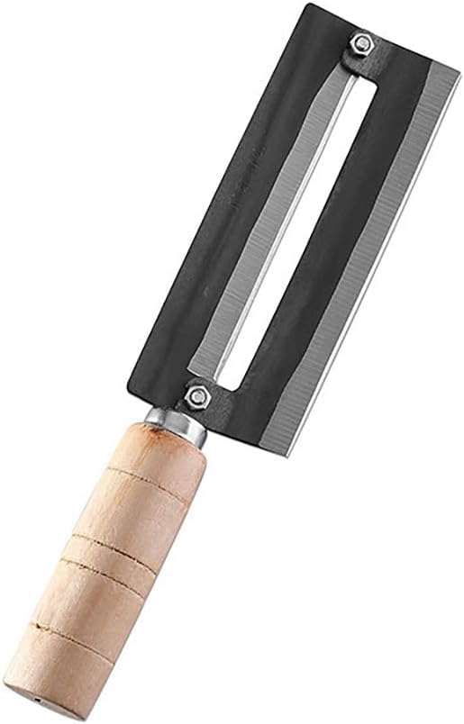 Ramkuwar with device of R رامكوار مع جهاز من فولاذ الكربون العالي لقطع قشور قصب السكر مع مقبض خشبي غير قابل للانزلاق أداة تقشير الأناناس سكين تخطيط أداة تقشير الفواكه - Image 1