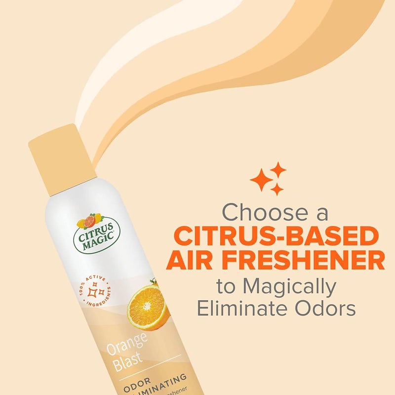 Citrus Magic رذاذ معطر للجو من سيتروس ماجيك لإزالة الروائح الكريهة للمنزل، انفجار البرتقال، 3 أونصات، عبوة من 3 - Image 3