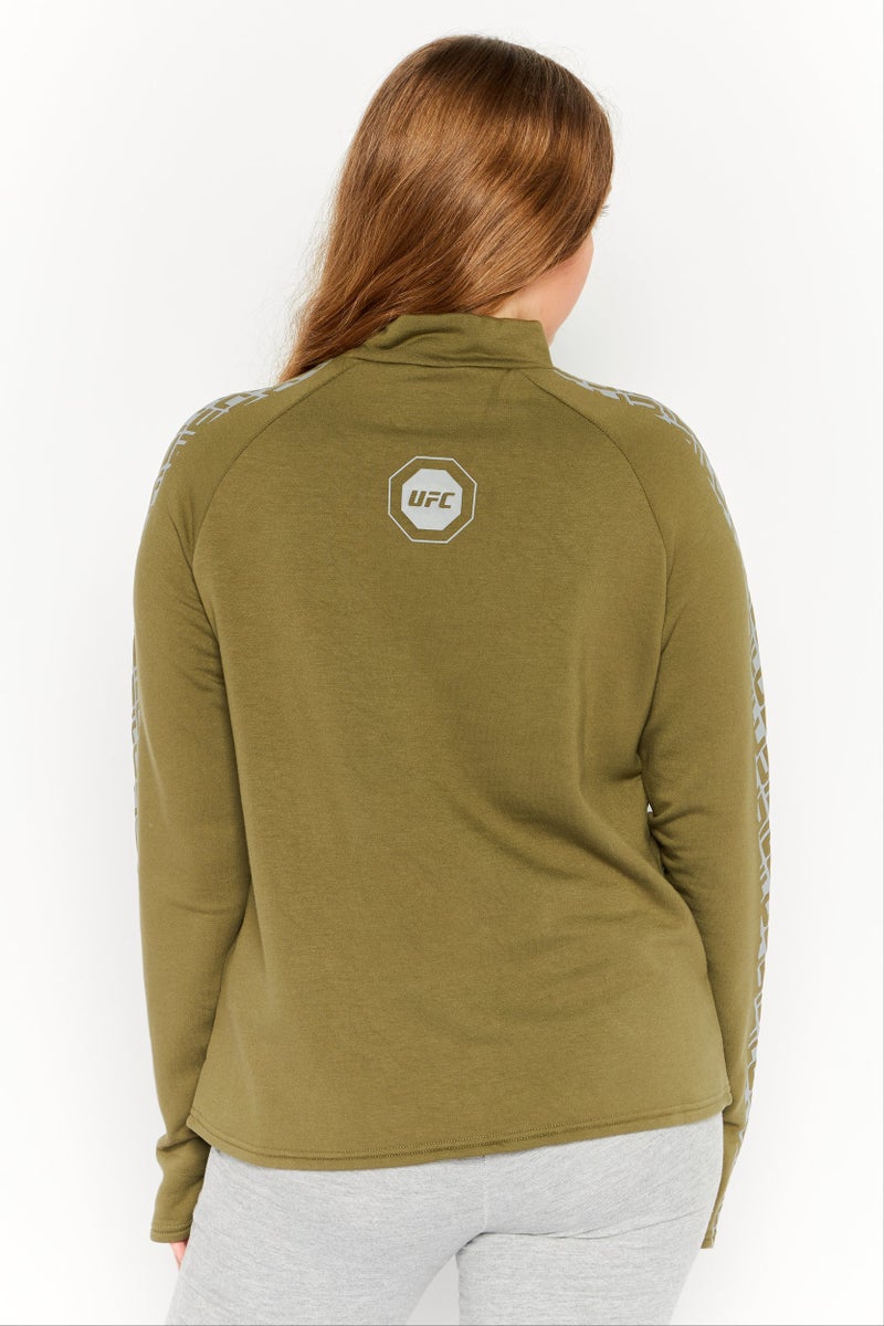 Ufc Women Sportswear Fit Long Sleeves Running Sweatshirt, Olive - Image 2
