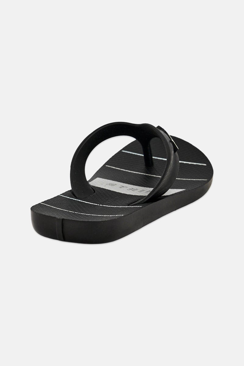 RIDER Kids Boy Strike Graphic Slip On Slippers, Black - Image 2