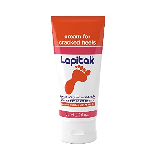 lapitak Lapitak Cracked Heel Treatment Foot Cream Dry Feet Lotion for Extremely Dry Skin Foot Scrubber Dead Skin Remover Athletes Foot Treatment Fast Cracked Heel Repair Healthy Feet Sensitive Skin 2 Oz 