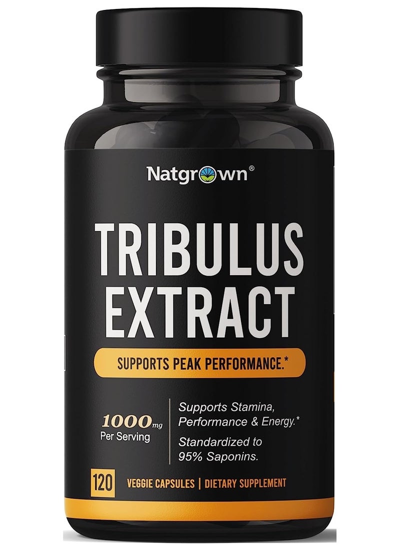 Natgrown Tribulus Extra,1000 Mg Per Serving- 120 Vegan Capsules