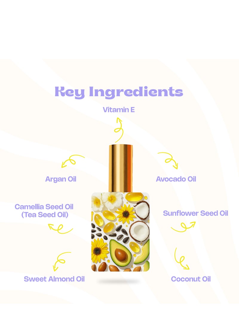 ترافيلز  جلو أب زيت جاف للوجه و الشعر و الجسم برائحة الفانيليا - Image 3