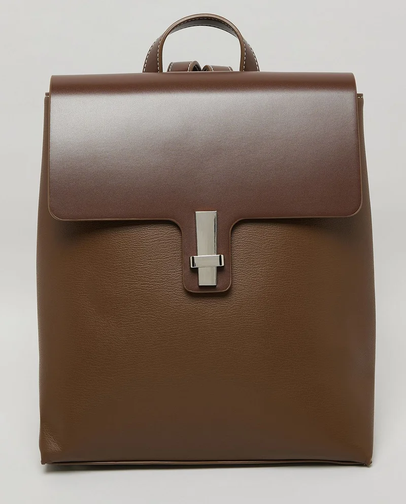 Solid Flap Backpack