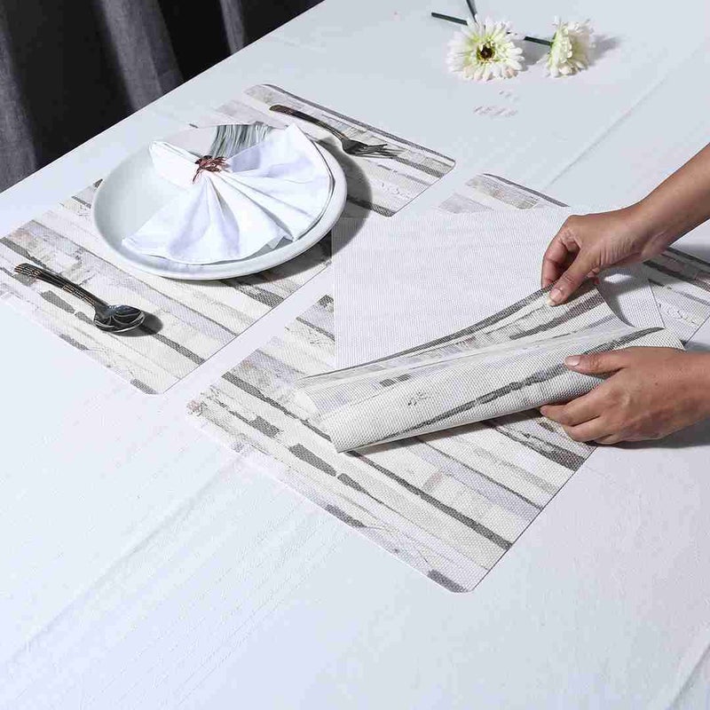 Wonderchef Valentina Set of 6 Stripe Print Placemat - Image 4