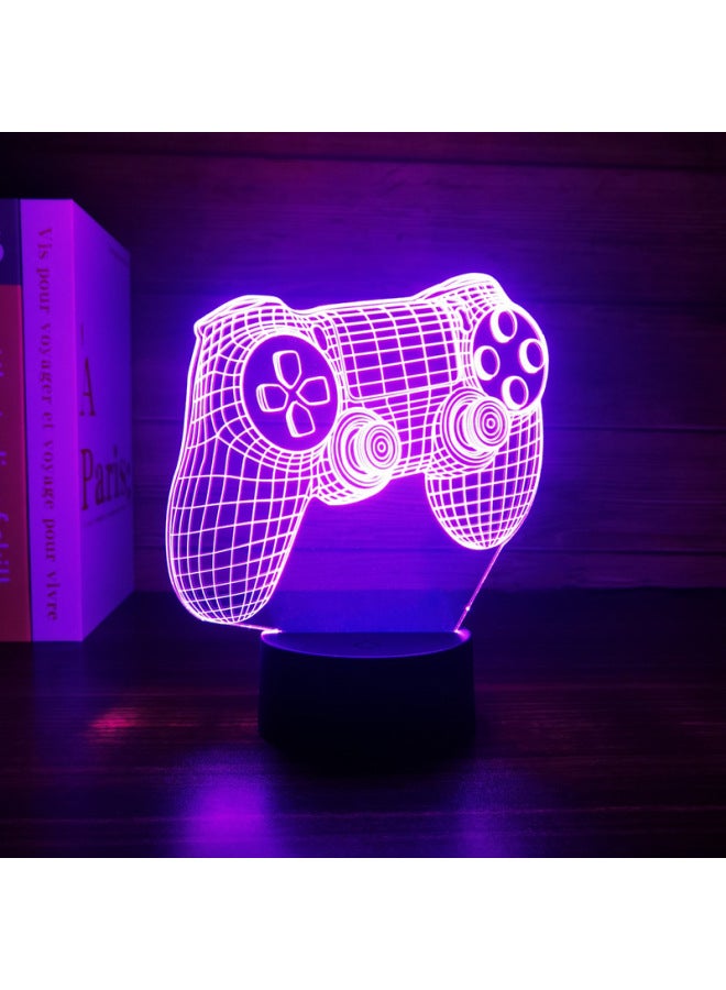 3D Night Light Game Handle Headset Series Creative Atmosphere USB Table Lamp Gift Lamp Gift XBOX-Color:Gamepad -6-Dimensions:Monochrome Warm Light USB - Image 3