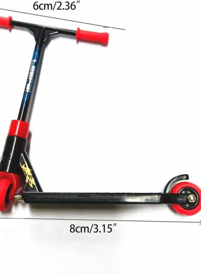 Jizlan 4Pcs Professional Finger Scooter Toy Alloy Metal for Use Fingerboard Obstacles Fingerboard Parks and Competitions, Skateboards Finger Boards, Alloy+Plastic - Image 2