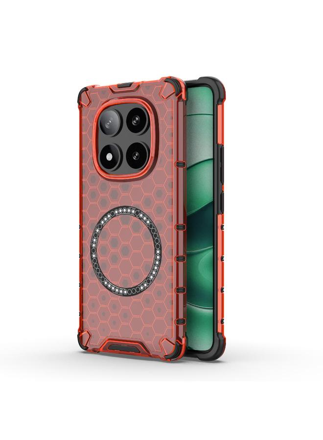 S-TOP Case For Redmi Note 14 Pro 5G Honeycomb Magnetic Ring Shockproof Phone Case - Image 1