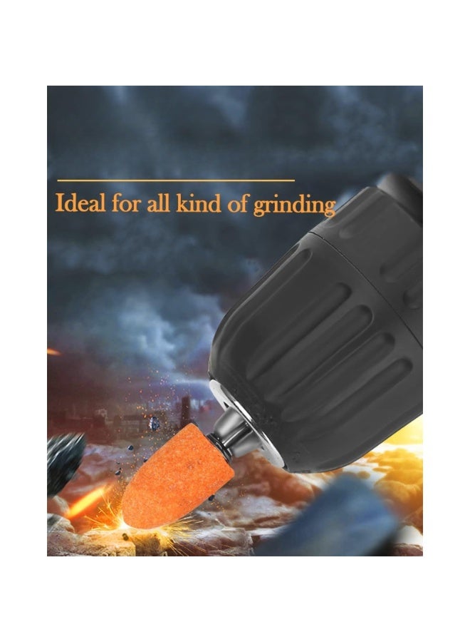 Grinding stone set, grinding bits for rotary tools, for grinding, polishing and deburring ferrous metals(Size:60PCS) - Image 3