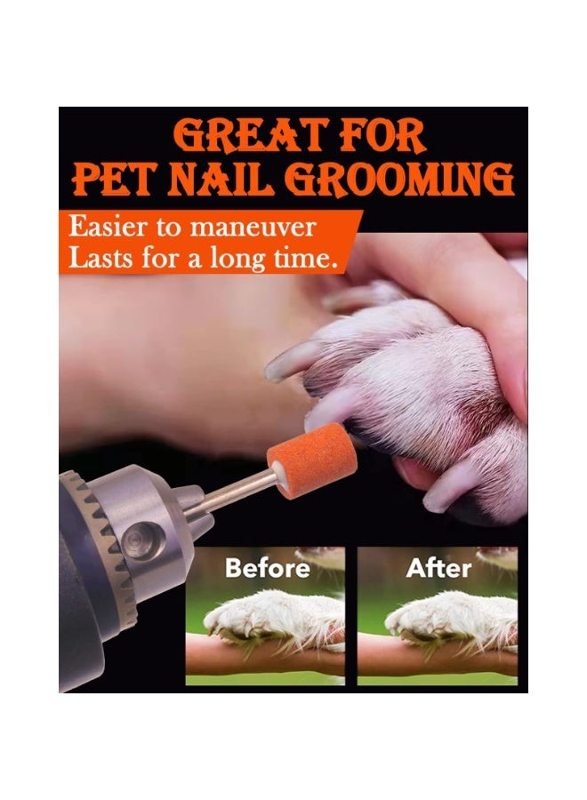 Grinding stone set, grinding bits for rotary tools, for grinding, polishing and deburring ferrous metals(Size:60PCS) - Image 4