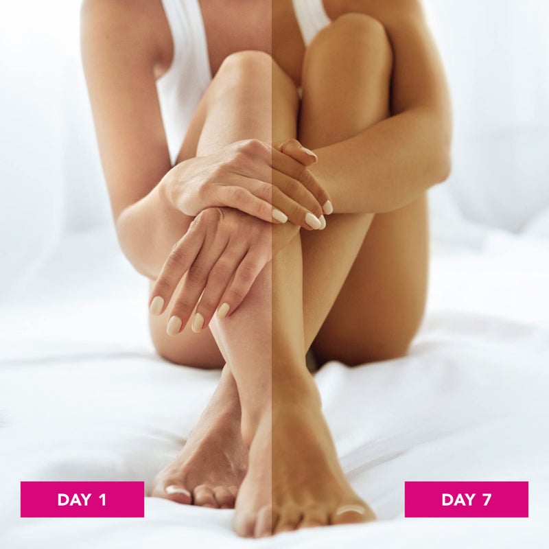 Jergens Natural Glow In Shower Lotion, Self Tanner for Fair to Medium Skin Tone, Sunless Tanning Wet Skin Lotion for Gradual, Flawless Color, 7.5 Ounce, Pack of 2 - Image 2