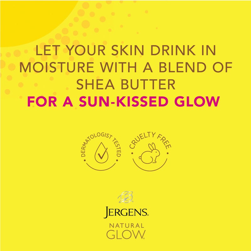 Jergens Natural Glow In Shower Lotion, Self Tanner for Fair to Medium Skin Tone, Sunless Tanning Wet Skin Lotion for Gradual, Flawless Color, 7.5 Ounce, Pack of 2 - Image 3