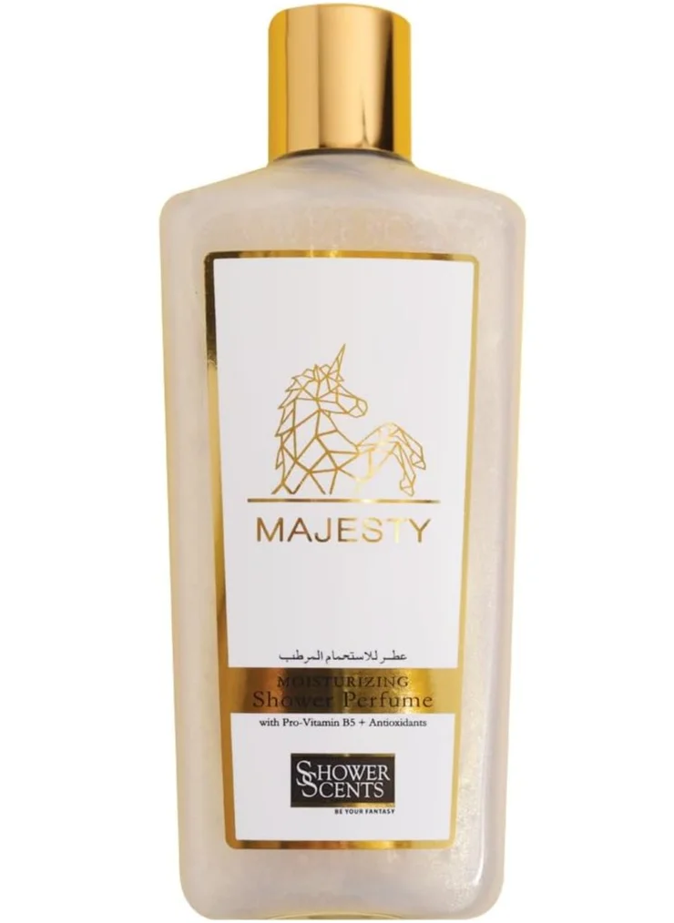 Shower Scents Shower Scents Majesty Shower Perfume 312 ml - Glittery Texture Shower Gel, Long Lasting Fine Fragrance with Moisturizing Formula, Vitamin E, Pro-Vitamin B5 and Antioxidants