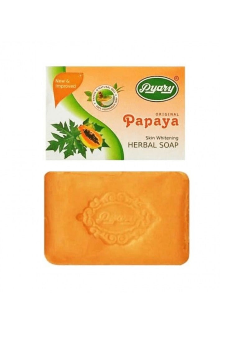 Pyary 6-Piece Papaya Original Herbal Soap Handmade 75*6g - Image 4