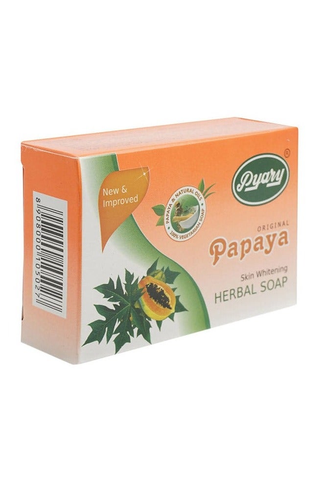Pyary 6-Piece Papaya Original Herbal Soap Handmade 75*6g - Image 5