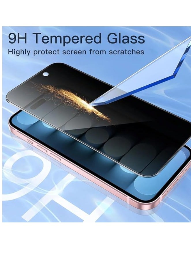 Generic - Iphone 16 Pro Max Privacy Screen Protector,3D curved Anti Spy 9H Tempered Glass,Edge to Edge Screen Protector Anti-Fingerprint Full Coverage Screen Protector For Iphone 16 Pro Max 5D Privacy - Image 1