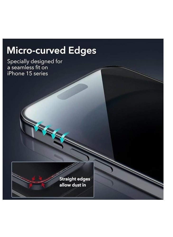 Generic - Iphone 16 Pro Max Privacy Screen Protector,3D curved Anti Spy 9H Tempered Glass,Edge to Edge Screen Protector Anti-Fingerprint Full Coverage Screen Protector For Iphone 16 Pro Max 5D Privacy - Image 1