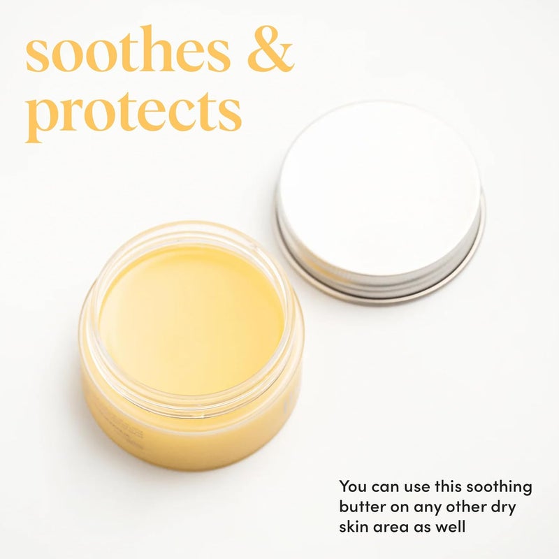 lhamour 100 Natural Nipple Butter for Breastfeeding Moms Soothing Nipple Cream with Coconut  Olive Oils Beeswax Safe for Baby Relief for Sore Dry  Cracked Skin 1 oz - Image 2
