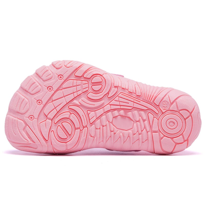 Racqua Toddler Water Swim Shoes Breathable Beach Shoes Non-Slip Aqua Shoes Comfortable Barefoot Shoes Shoes for Kids Boys Girls Pink 169T - Image 5