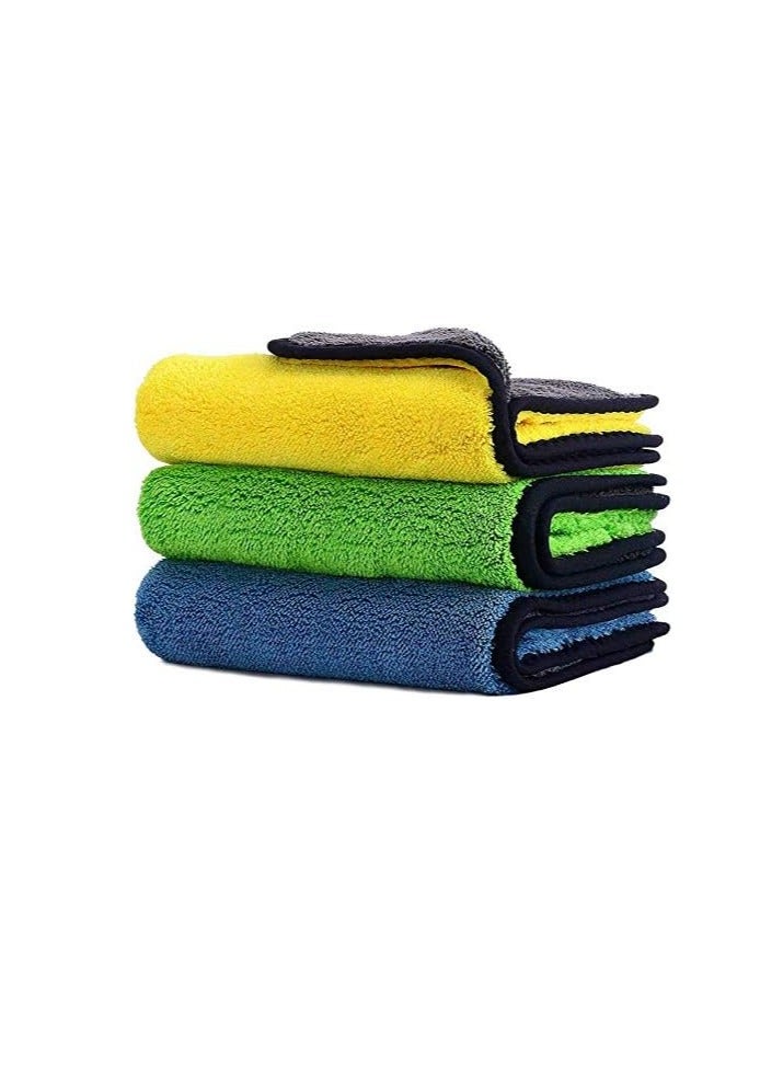 general Car Drying Towel, Free Microfiber Cleaning Cloth,Premium Professional Soft Microfiber Towel,Super Absorbent Detailing Towel for Car/Windows/Screen/Kitchen,40x30cm 3Pack - Image 1