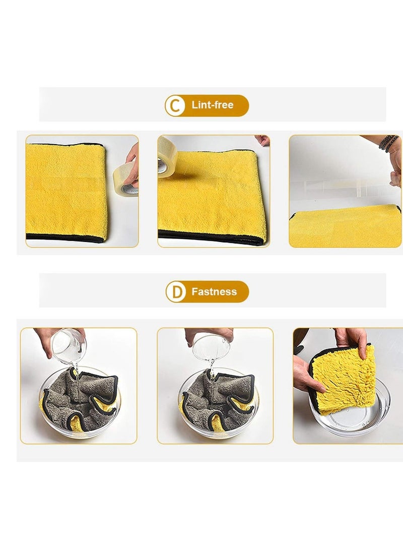 general Car Drying Towel, Free Microfiber Cleaning Cloth,Premium Professional Soft Microfiber Towel,Super Absorbent Detailing Towel for Car/Windows/Screen/Kitchen,40x30cm 3Pack - Image 4