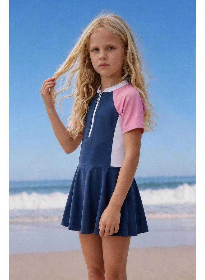 Perendi Sun Protective Girl's Swimsuit.