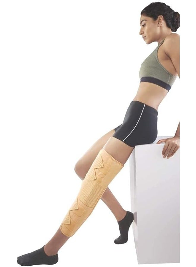 Long Knee Brace – Adjustable Support for Stabilizing Knee Joint, Lightweight & Comfortable Design for Daily Use – Small Size - Image 2