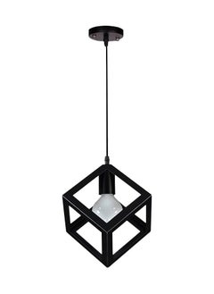 HUA QIANG WANG 1-Head Black Ceiling Mount Industrial Pendant Light with Adjustable Hanging Height, Designed for Kitchen Islands, Living Rooms, Dining Rooms, and Bedrooms  - Image 1