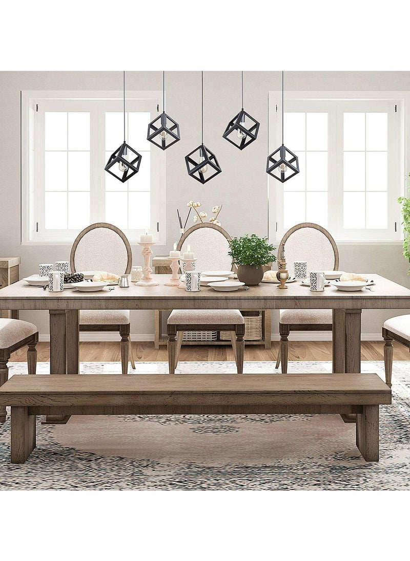 HUA QIANG WANG 1-Head Black Ceiling Mount Industrial Pendant Light with Adjustable Hanging Height, Designed for Kitchen Islands, Living Rooms, Dining Rooms, and Bedrooms  - Image 4