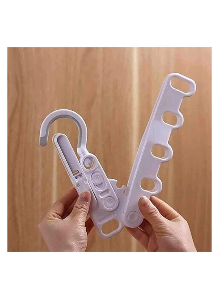 إيونتو Aiwanto 5 حفرة قابلة للطي شماعات تخزين الحائط تجفيف الملابس الرف في الهواء الطلق تخزين الملابس الرف - Image 3