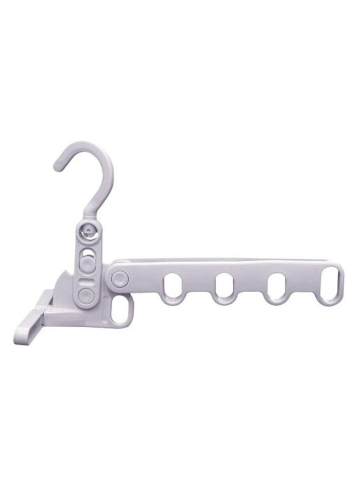 إيونتو Aiwanto 5 حفرة قابلة للطي شماعات تخزين الحائط تجفيف الملابس الرف في الهواء الطلق تخزين الملابس الرف - Image 2