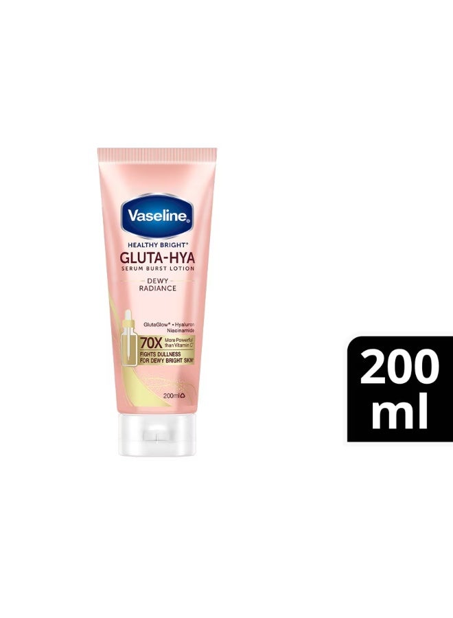 Vaseline Gluta-Hya Dewy Radiance Body Serum Lotion 200ml | Lightweight Hydration For Soft & Supple Skin - Image 2
