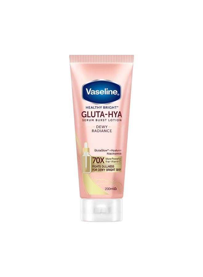 Vaseline Gluta-Hya Dewy Radiance Body Serum Lotion 200ml | Lightweight Hydration For Soft & Supple Skin - Image 1