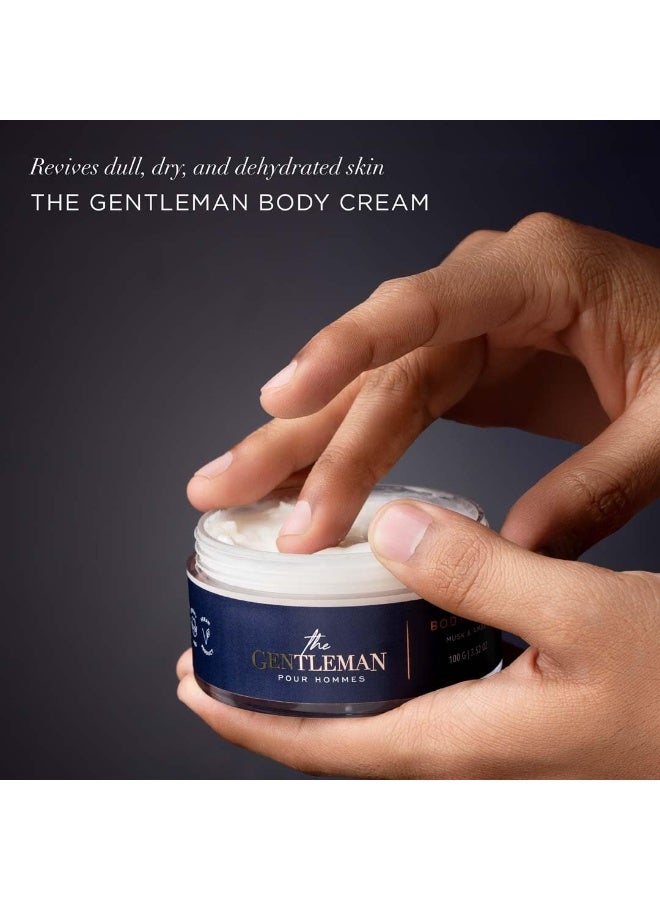 Kimirica The Gentleman Body Cream-100gm|High-performance and restorative blend of Vetiver, Patchouli, Niacinamide, and Hyaluronic acid Rich blend of natural butters & oils - Image 3