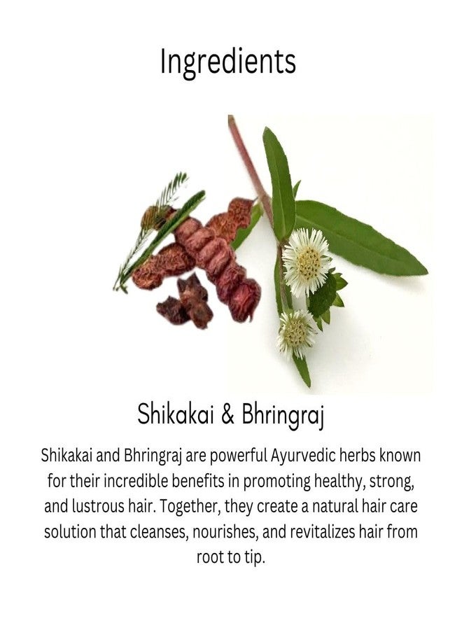 Utkrisht Khadi Shikakai & Bhringraj Natural Hair Shampoo for Hair Fall Control, Dandruff Care & Hair Growth - Sulfate-Free, Paraben-Free Herbal Cleanser for Men & Women - Gentle Daily Use | 210ml - Image 4