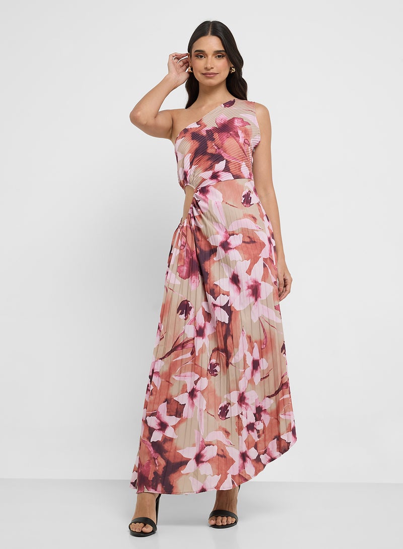 ELLA Floral One-Shoulder Dress  - Image 4
