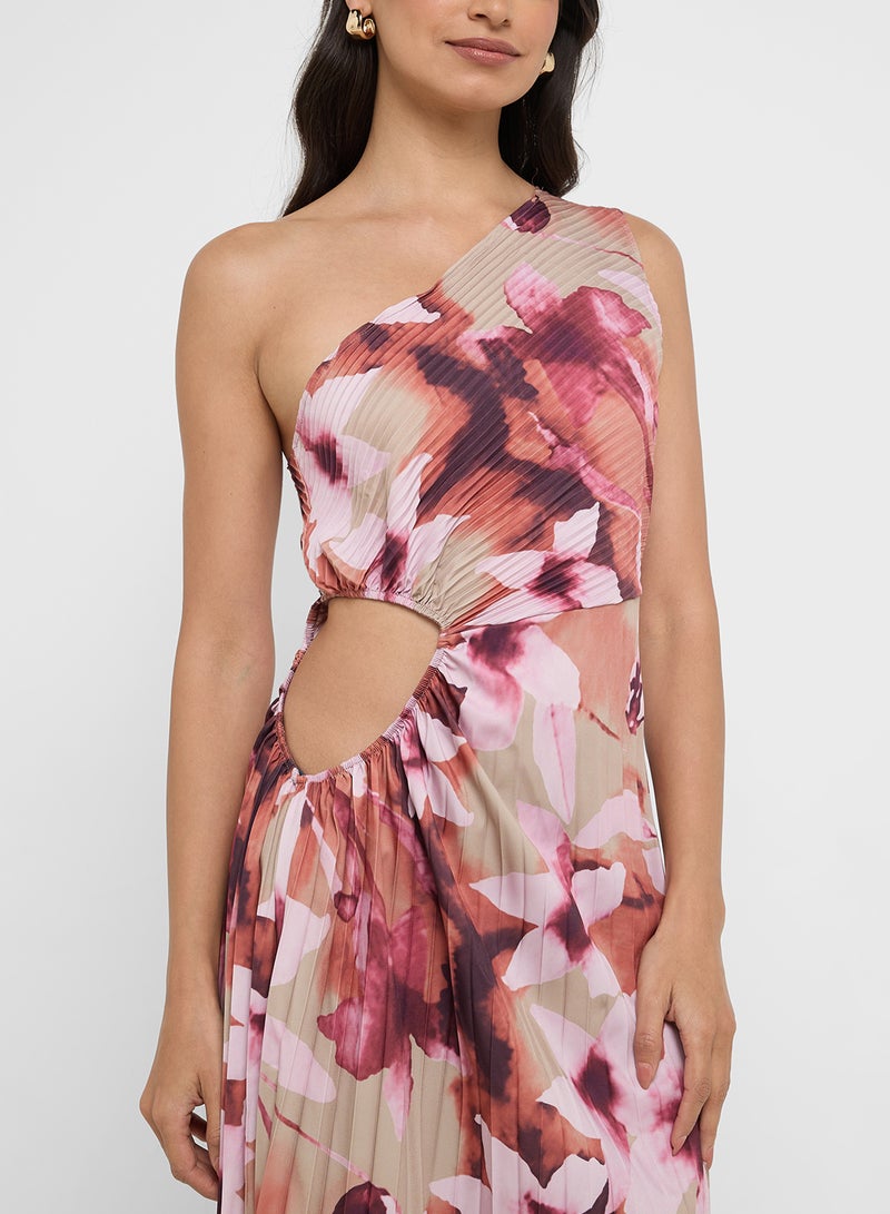 ELLA Floral One-Shoulder Dress  - Image 3